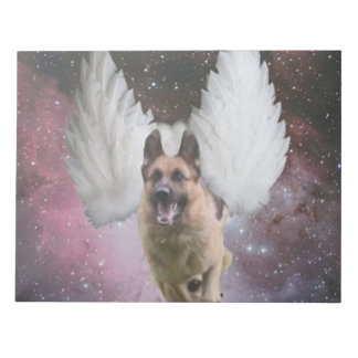 German Shepherd Angel Notizblock