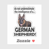 German Shepherd Animal Lover German Shepherd Aufkleber (Blatt)