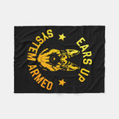 German Shepherd Art For Men Women German Shepherd Fleecedecke (Vorderseite (Horizontal))