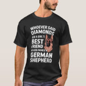 German Shepherd Art For Women Girls German Shepher T-Shirt (Vorderseite)