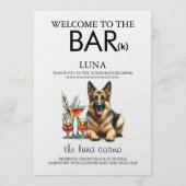 German Shepherd Bar Menükarte (Vorderseite)