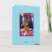 German Shepherd Basketball Karte (Rückseite)