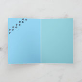 German Shepherd Basketball Karte (Innenseite)