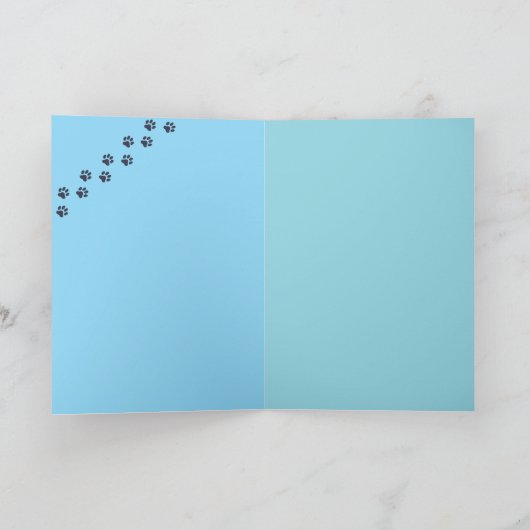 German Shepherd Basketball Karte (Innenseite)