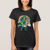 German Shepherd Beer Dino Rex Horn Rainbow T-Shirt (Vorderseite)
