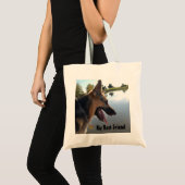 German Shepherd Best Friend Tragetasche (Vorderseite (Produkt))