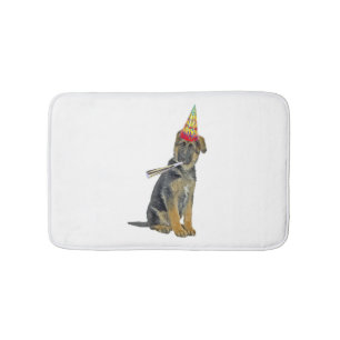 German Shepherd Birthday Badematte