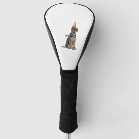 German Shepherd Birthday Golf Headcover (Vorderseite)