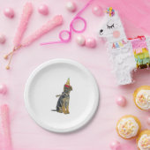 German Shepherd Birthday Pappteller (Party)