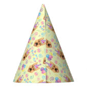German Shepherd Birthday Party Hat Yellow Partyhütchen (Rückseite)
