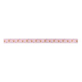 German Shepherd Birthday Satin Ribbon in Pink Satinband (Vorderseite)