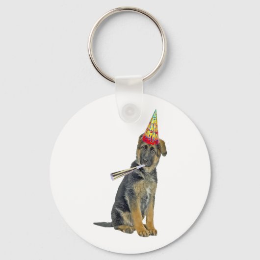 German Shepherd Birthday Schlüsselanhänger (Vorderseite)
