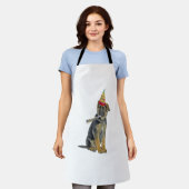 German Shepherd Birthday Schürze (Getragen)