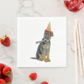 German Shepherd Birthday Serviette (Beispiel)