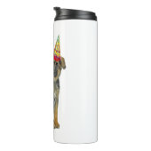 German Shepherd Birthday Thermosbecher (Nach rechts gedreht)