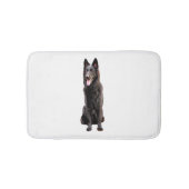 German Shepherd Black Dog Badematte (Vorderseite)