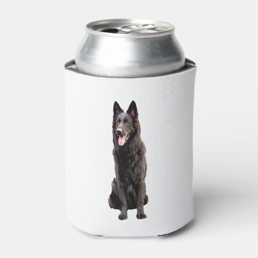 German Shepherd Black Dog Dosenkühler (Kanne Vorderseite)