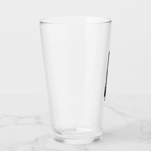 German Shepherd Black Dog Glas (Rechts)