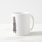 German Shepherd Black Dog Kaffeetasse (VorderseiteRechts)
