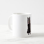 German Shepherd Black Dog Kaffeetasse (Vorderseite Links)