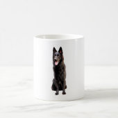 German Shepherd Black Dog Kaffeetasse (Mittel)