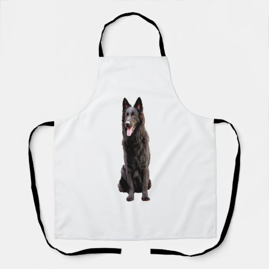 German Shepherd Black Dog Schürze (Vorderseite)