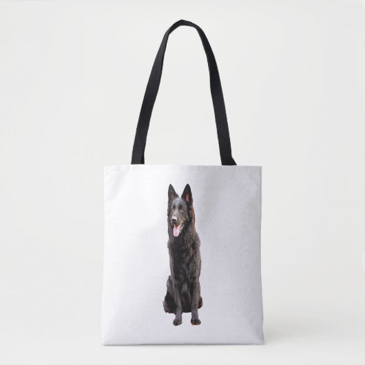 German Shepherd Black Dog Tasche (Vorderseite)