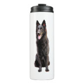 German Shepherd Black Dog Thermosbecher (Vorderseite)