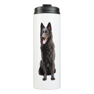 German Shepherd Black Dog Thermosbecher
