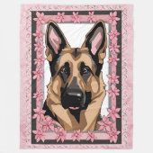 German Shepherd Blanket Fleecedecke (Vorderseite)