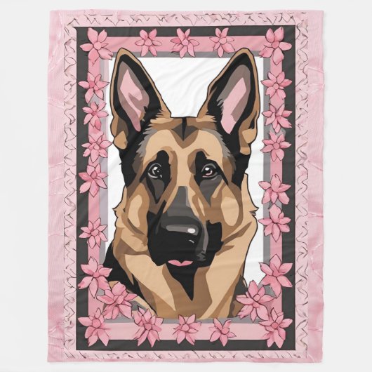 German Shepherd Blanket Fleecedecke (Vorderseite)