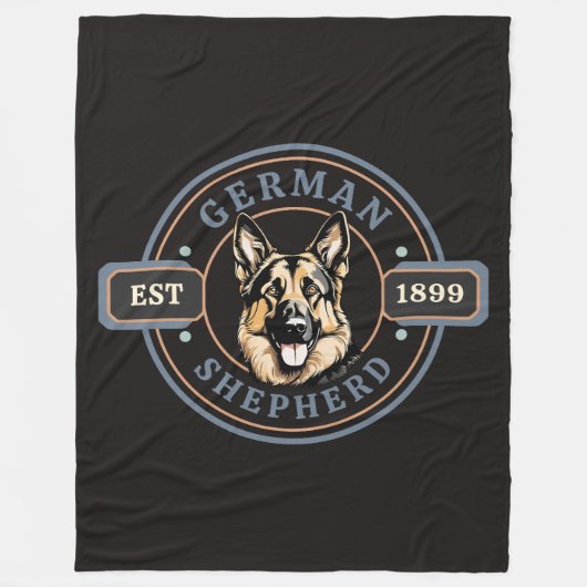 German Shepherd Blanket Fleecedecke (Vorderseite)