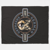 German Shepherd Blanket Fleecedecke (Vorderseite (Horizontal))