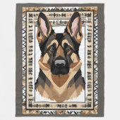 German Shepherd Blanket Fleecedecke (Vorderseite)