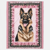 German Shepherd Blanket Fleecedecke (Vorderseite)