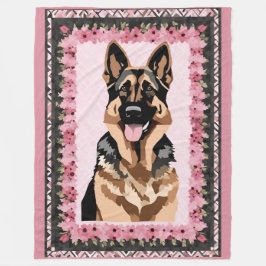 German Shepherd Blanket Fleecedecke