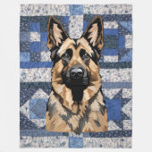 German Shepherd Blanket Fleecedecke (Vorderseite)