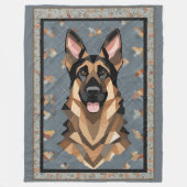 German Shepherd Blanket Fleecedecke (Vorderseite)