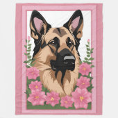 German Shepherd Blanket Fleecedecke (Vorderseite)