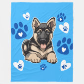 German Shepherd Blanket Fleecedecke (Vorderseite)