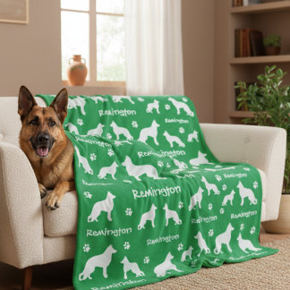 German Shepherd Blanket | Loyal & Loyal Fleecedecke