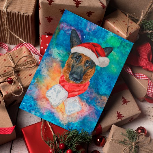German Shepherd Breed Dog Weihnachten