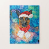 German Shepherd Breed Dog Weihnachten Puzzle (Vertikal)