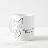 German Shepherd, Built to Protect, Born to Love! Kaffeetasse (Vorderseite Links)