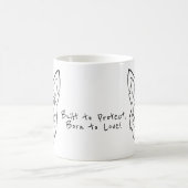 German Shepherd, Built to Protect, Born to Love! Kaffeetasse (Mittel)