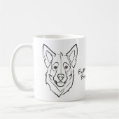 German Shepherd, Built to Protect, Born to Love! Kaffeetasse (Links)
