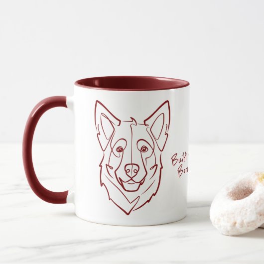 German Shepherd, Built to Protect, Born to Love! Tasse (Mit Donut)