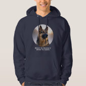 German Shepherd Built to Protect Hoodie (Vorderseite)