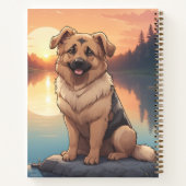 German Shepherd by Lake Notizblock (Rückseite)