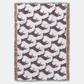 German-Shepherd-Cancer-Ribbon-Black Decke (Vorderseite Vertikal)